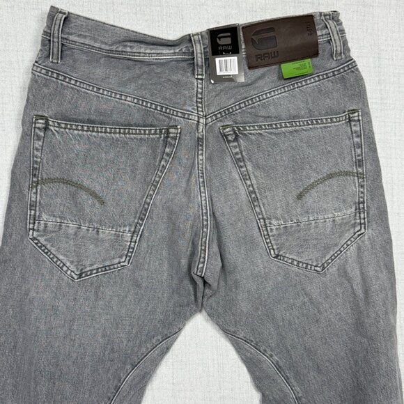 G-Star RAW Jeans ARC 3D Slim Tapered Faded Grey Denim Cotton Blend 30x32 NWT - Picture 5 of 16